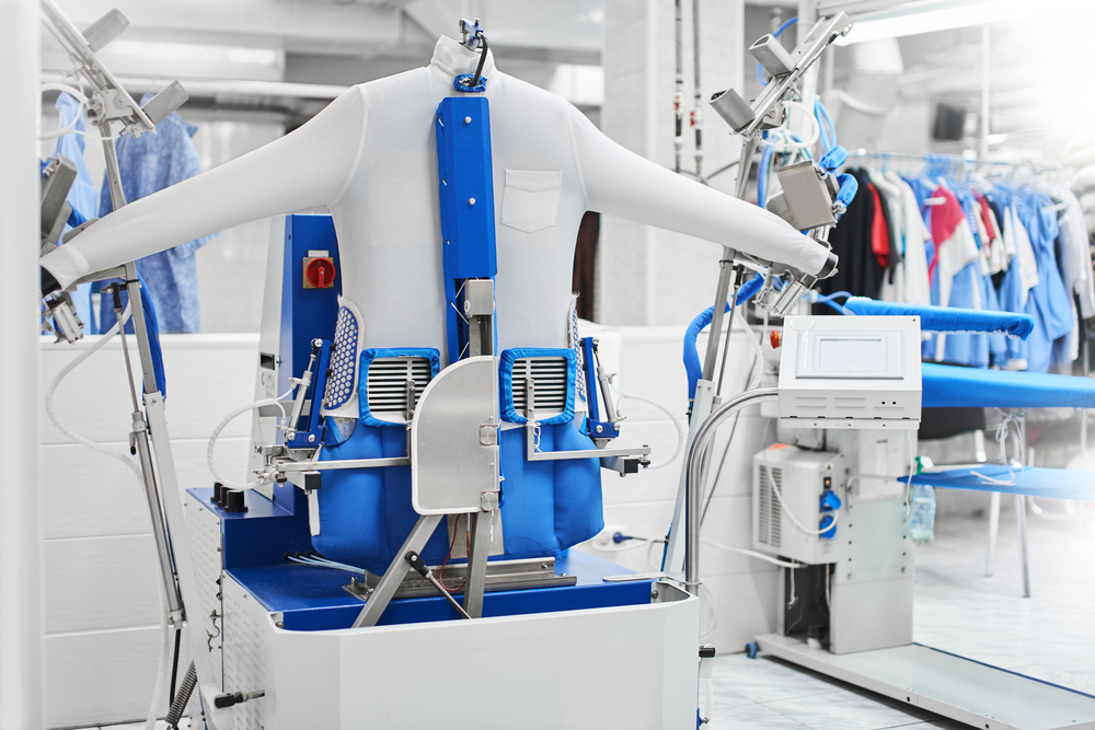 Automatic,Machine,For,Steam,Ironing,Clothes,At,The,Dry,Cleaners